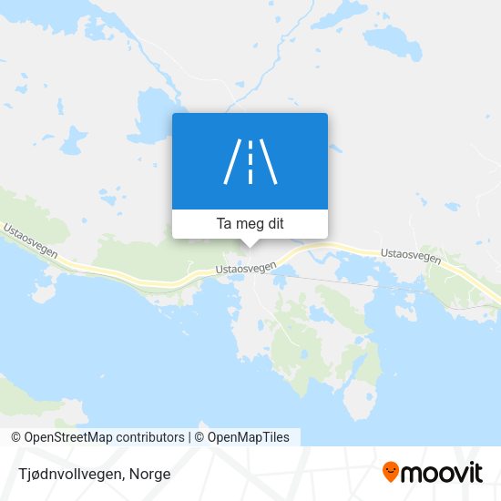 Tjødnvollvegen kart
