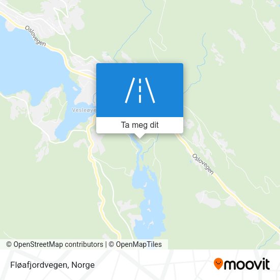 Fløafjordvegen kart