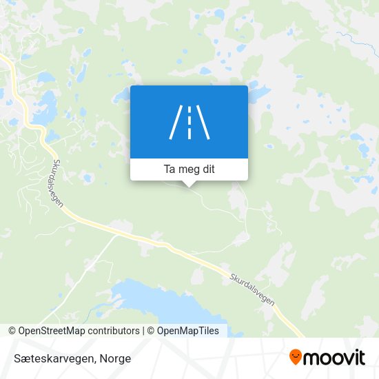 Sæteskarvegen kart