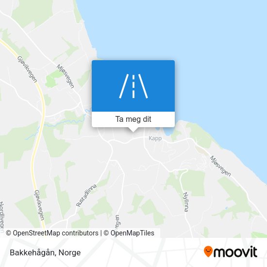 Bakkehågån kart