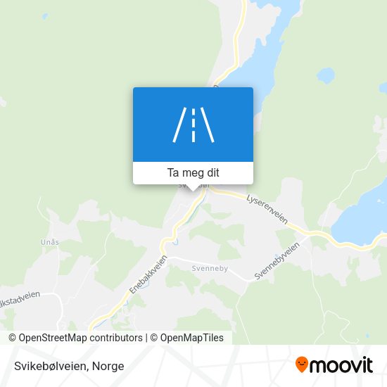 Svikebølveien kart