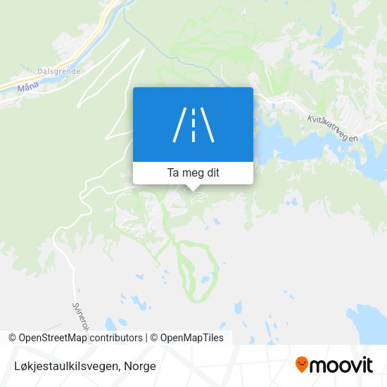 Løkjestaulkilsvegen kart