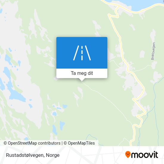Rustadstølvegen kart