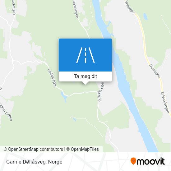 Gamle Døliåsveg kart