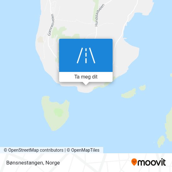 Bønsnestangen kart