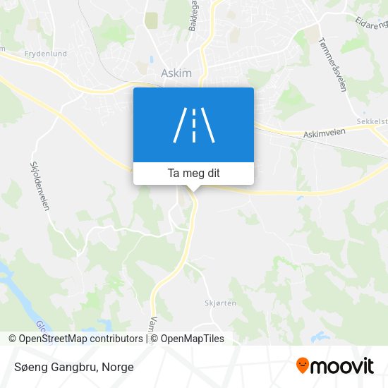 Søeng Gangbru kart