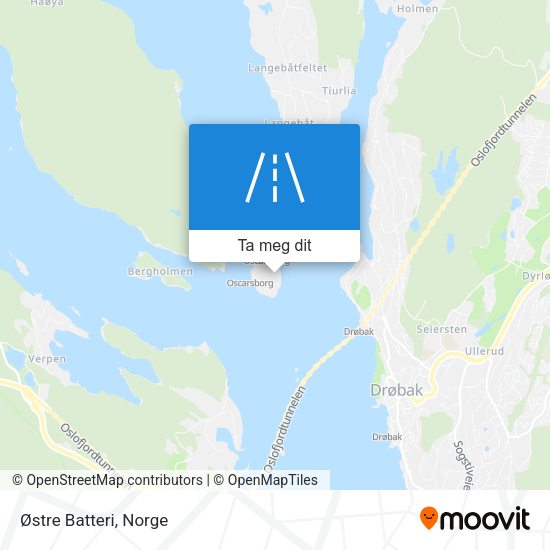 Østre Batteri kart