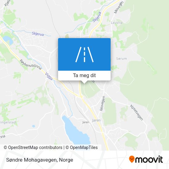 Søndre Mohagavegen kart