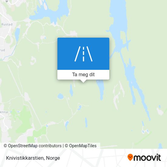 Knivistikkarstien kart