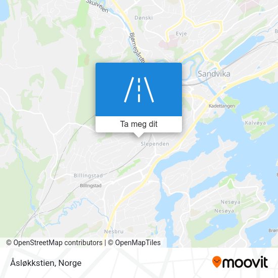 Åsløkkstien kart