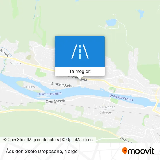 Åssiden Skole Droppsone kart