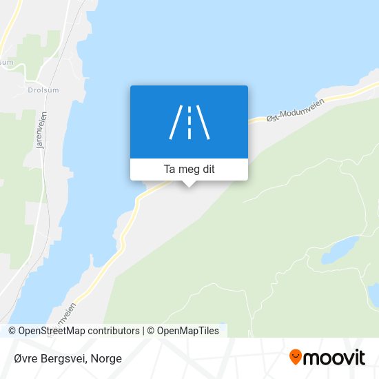 Øvre Bergsvei kart