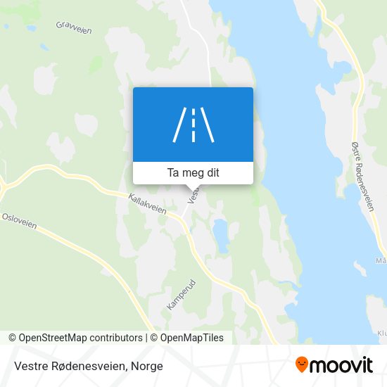Vestre Rødenesveien kart