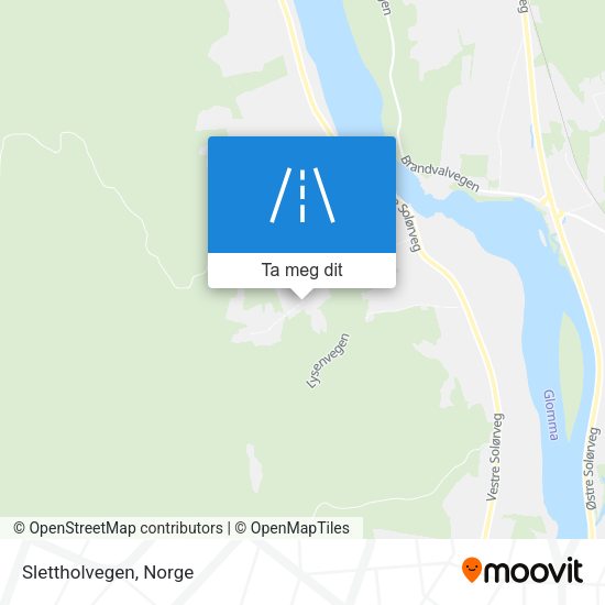 Slettholvegen kart