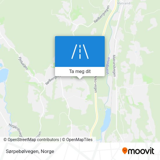 Sørpebølvegen kart