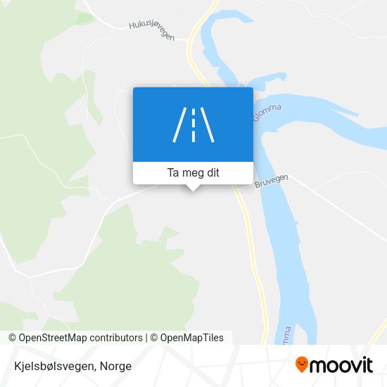 Kjelsbølsvegen kart