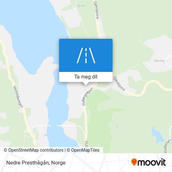 Nedre Presthågån kart