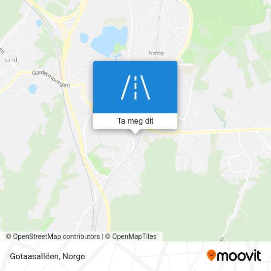 Gotaasalléen kart