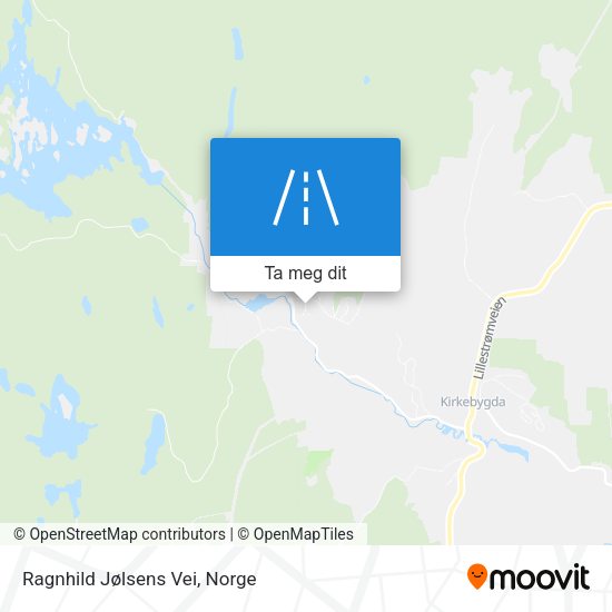 Ragnhild Jølsens Vei kart