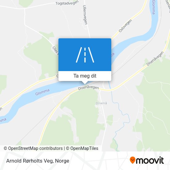 Arnold Rørholts Veg kart