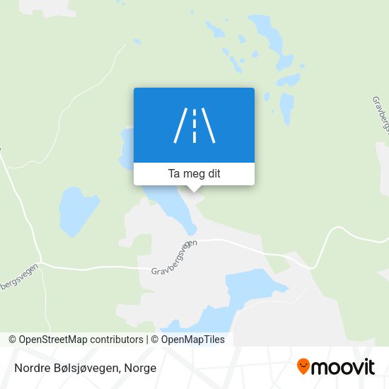 Nordre Bølsjøvegen kart