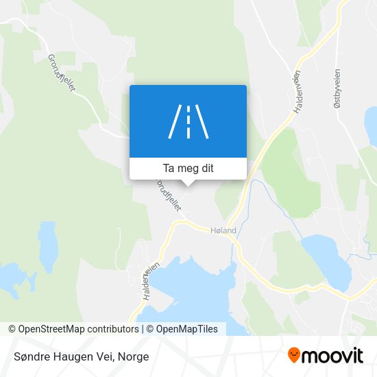 Søndre Haugen Vei kart