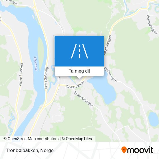 Tronbølbakken kart