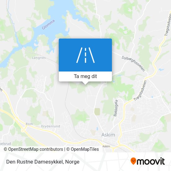 Den Rustne Damesykkel kart