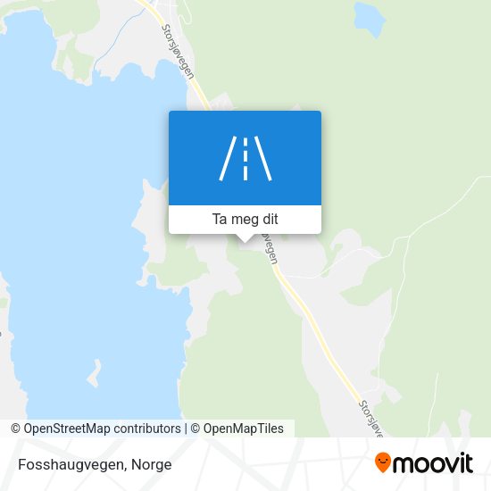 Fosshaugvegen kart