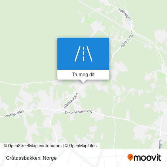 Gråtassbakken kart