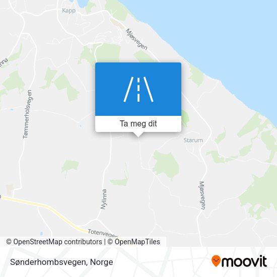 Sønderhombsvegen kart