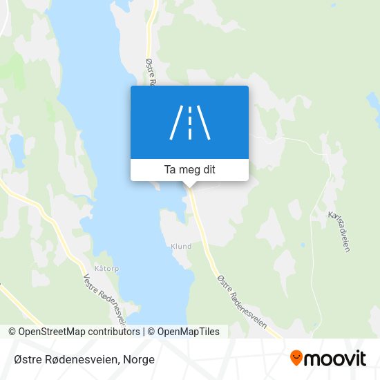 Østre Rødenesveien kart