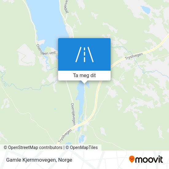 Gamle Kjernmovegen kart