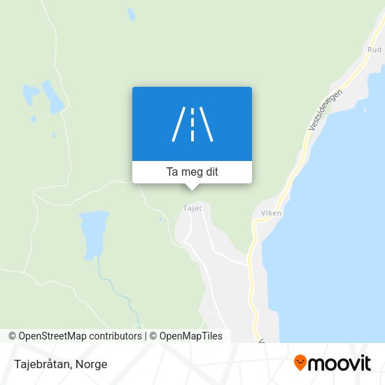 Tajebråtan kart