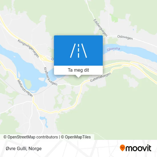 Øvre Gulli kart