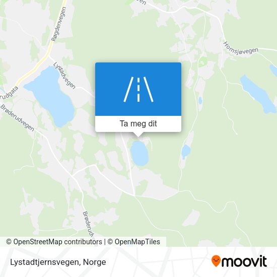 Lystadtjernsvegen kart