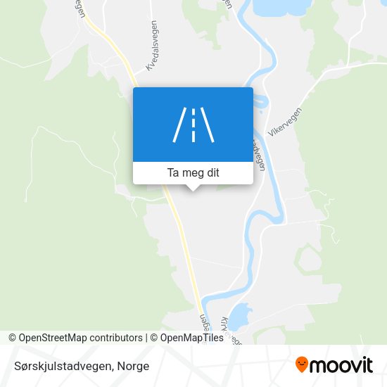 Sørskjulstadvegen kart