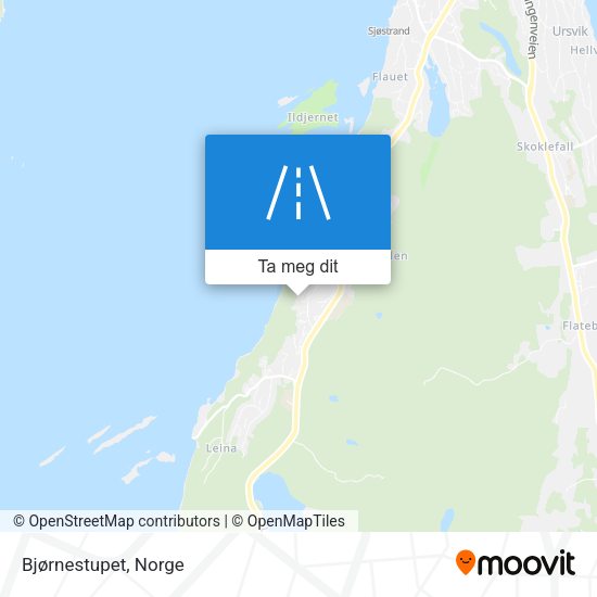 Bjørnestupet kart