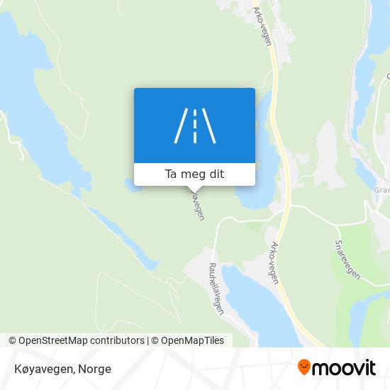 Køyavegen kart