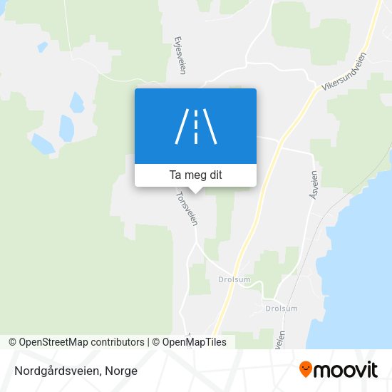 Nordgårdsveien kart