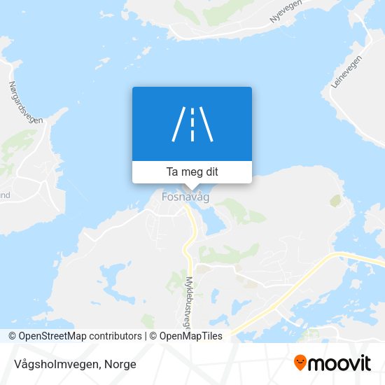 Vågsholmvegen kart