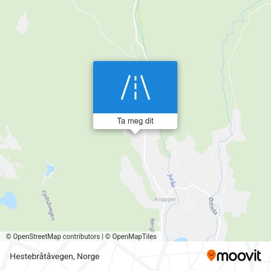 Hestebråtåvegen kart