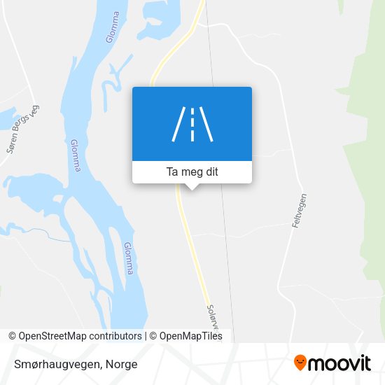 Smørhaugvegen kart