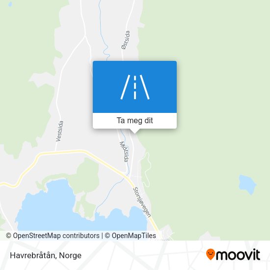 Havrebråtån kart
