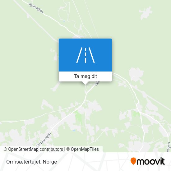 Ormsætertajet kart