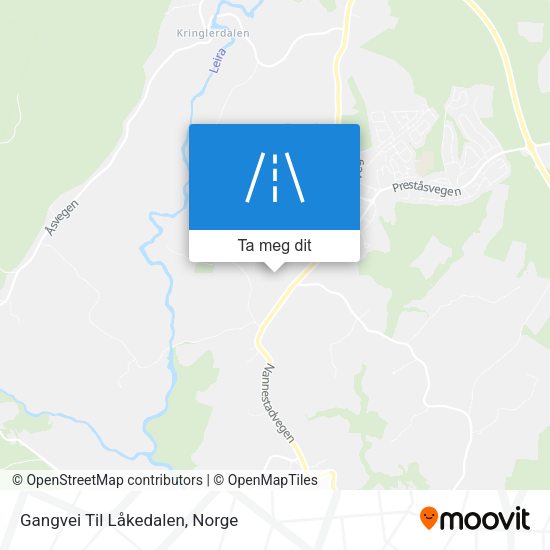 Gangvei Til Låkedalen kart