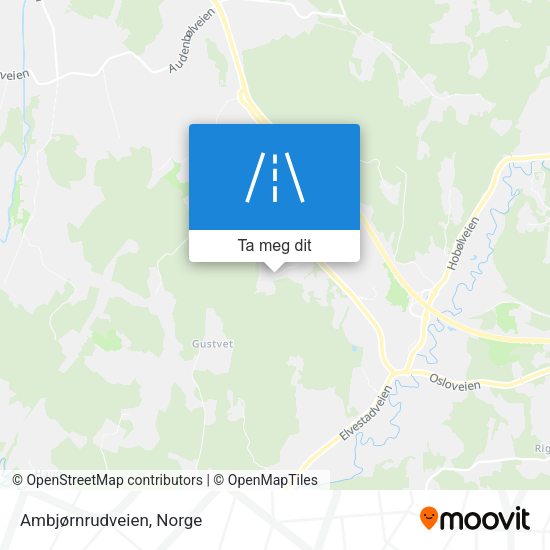 Ambjørnrudveien kart