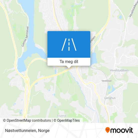 Nøstvettunnelen kart