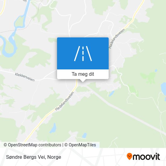 Søndre Bergs Vei kart