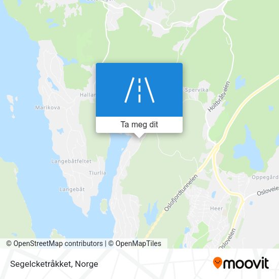 Segelcketråkket kart